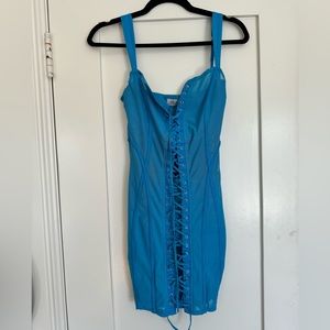 Oh Polly Blue Corset Dress